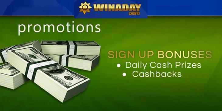 Daily Cash Prizes: Win up to $100 at Win a Day Casino