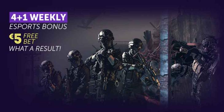 Vbet Esports Free Bet: 4+1 Weekly Esports Bonus