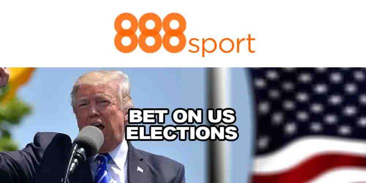 Promotion to Bet on US Elections at 888sport – Get £40 in Free Bets