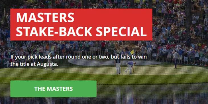 Golf Masters Stake-Back at Intertops – Win Free Bets