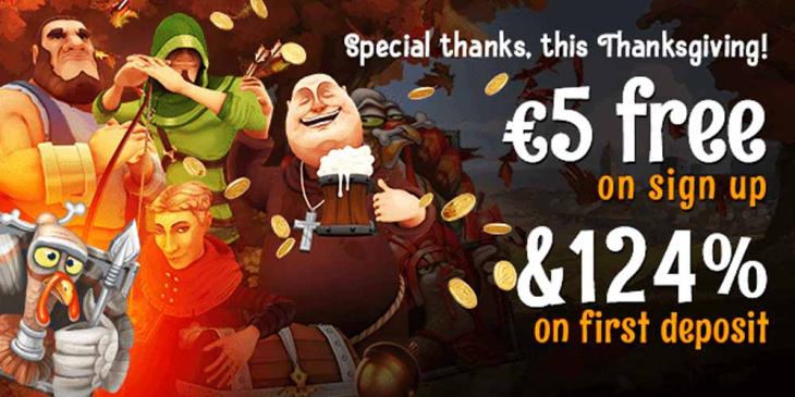 No Deposit Bonus for Thanksgiving at 24bettle Casino