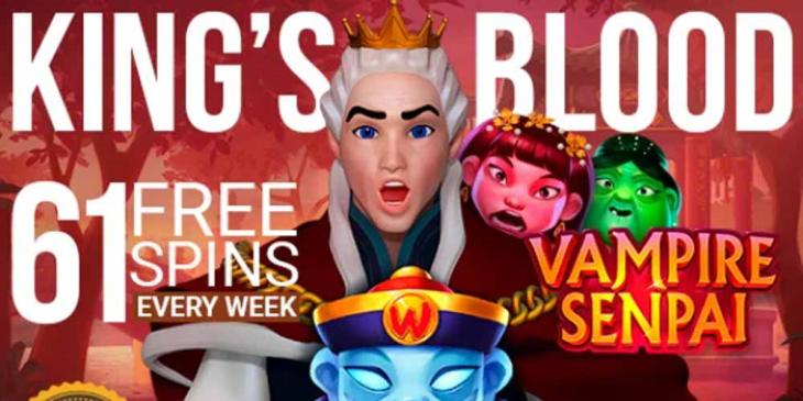 Weekly Vampire Senpai Free Spins With King Billy Casino
