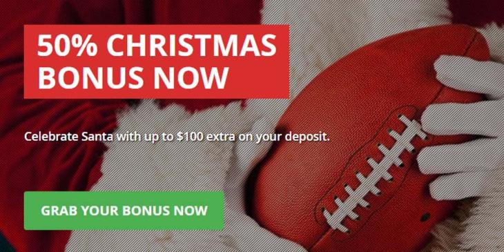 Online Betting Christmas Bonus: Celebrate Santa With up to $100 Extra