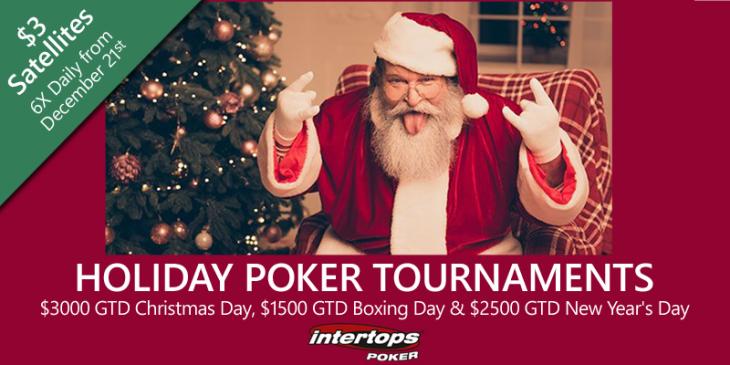 Intertops Poker Christmas Tournaments – Win a Seat for $3000 GDT Tournament