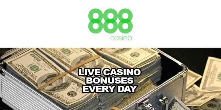Live Casino Bonuses Every Day With 888casino: Take Part and Win
