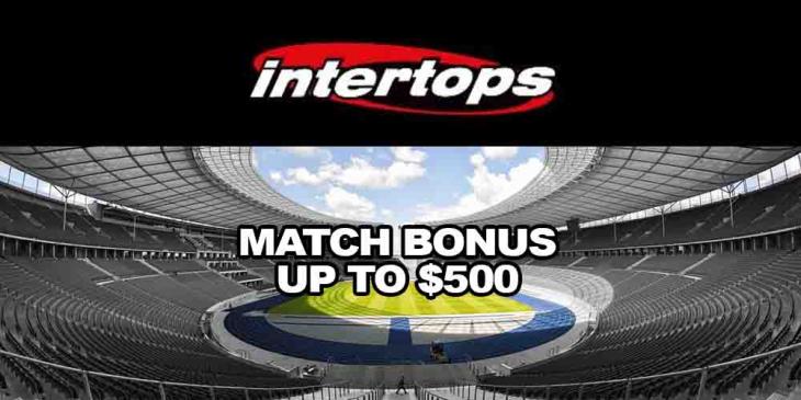 Intertops Casino Match Bonus – Get up to $500 Bonus + 50 Spins