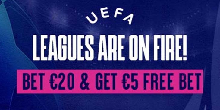 Champions League Free Bets: Get a €5 Free Bet With Vbet Sportsbook