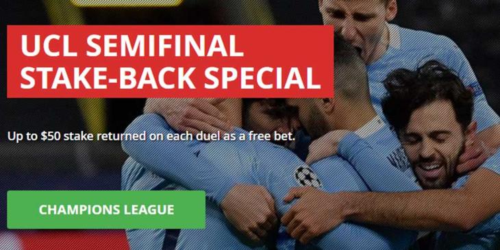 UCL Semifinal Special Promo at Intertops – Win up to $50 Free Bet