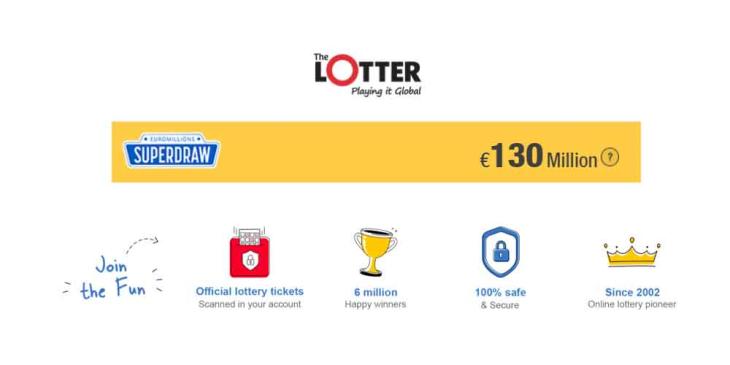 Play Euromillions Superdraw Online: Win Jackpot of €130 Million
