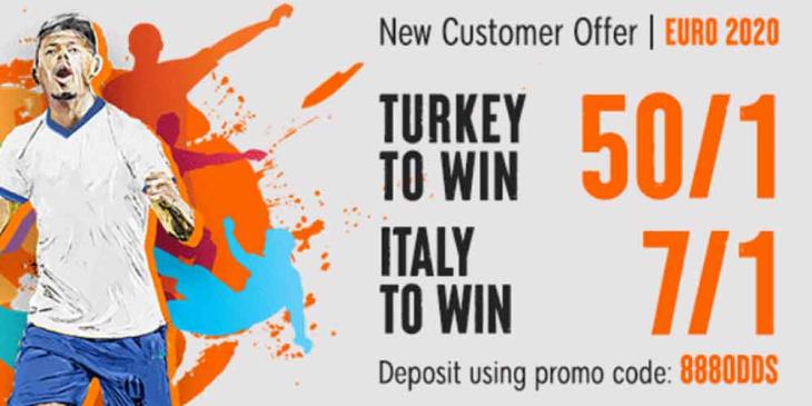 Best Euro 2020 Odds Today on 888sport