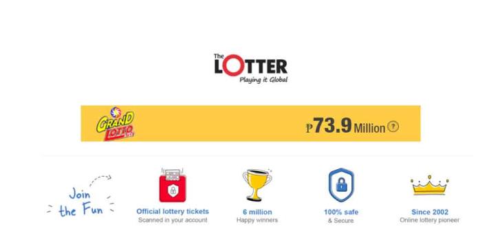 Play Philippines Grand Lotto 6/55 Online at Thelotter