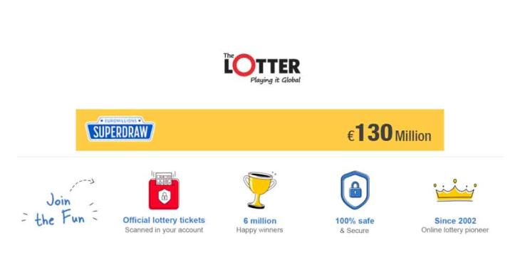 Play Euro Millions Superdraw Online with a Jackpot of €130 Million!