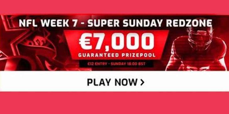Win €15K on Daily fantasy NFL tournament NFL Sunday RedZone Monster