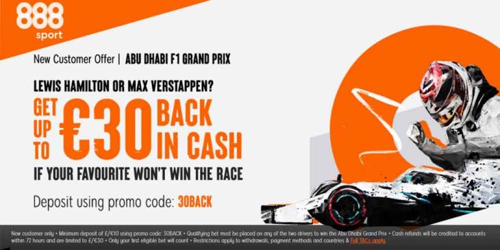 F1 Betting Cashback Promo On 888sport