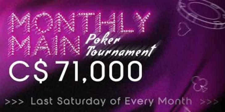 Monthly Main Poker Tournament: Win a Share of Guaranteed €50.000