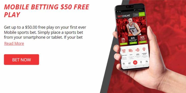 Free Mobile Betting Promotion: Get Up to a $50.00 Free Play