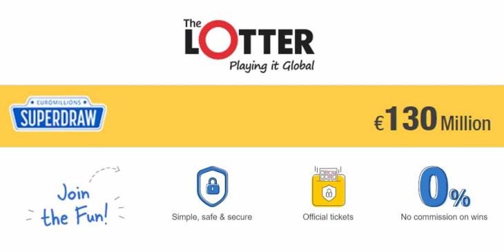 Play the Euromillions Superdraw Online to Win Up to €130 Million