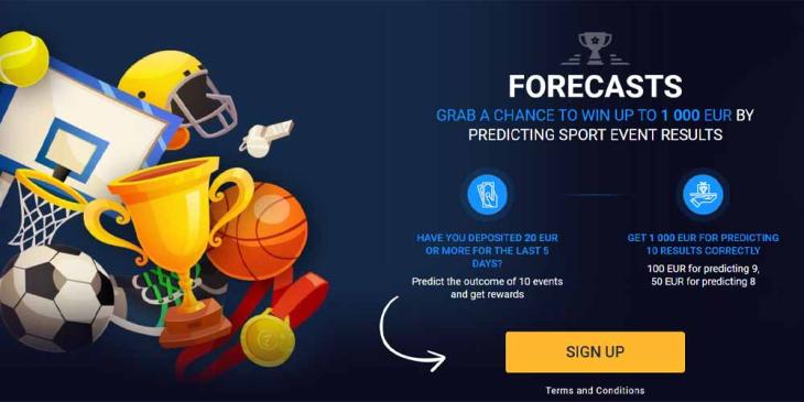 Sports Betting Free Cash: Win 1 000 EUR Predicting Sports Event Results