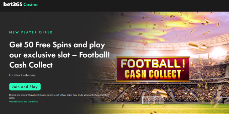 Casino at bet365 – Get 50 Free Spins with the New Player Offer