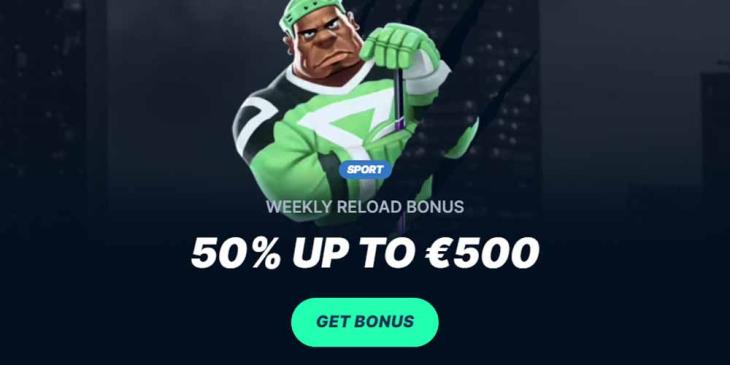 Playzilla Weekly Reload Offer – 50% Up To 750 CAD