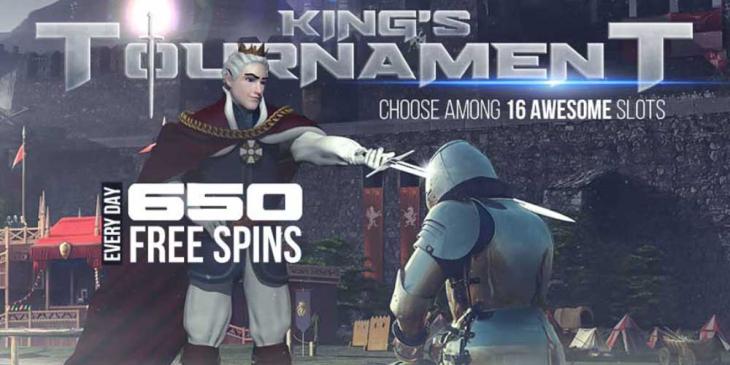 Daily Tournament at King Billy Casino: Get 650 Free Spins