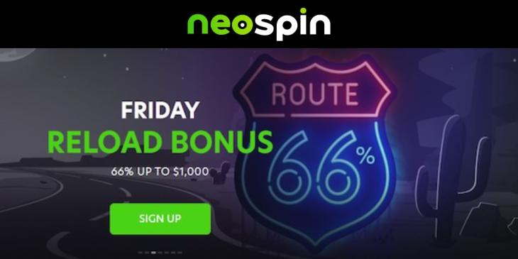 66% Bonus at NeoSpin – An Offer For Every Friday Up To $1000