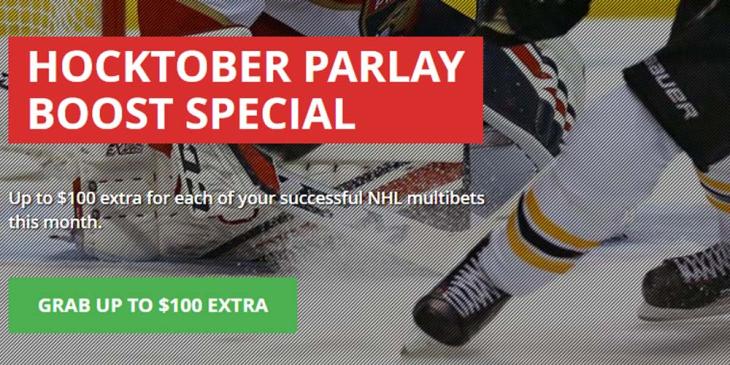 Hocktober Parlay Boost at Everygame: Get Up to $100 Extra