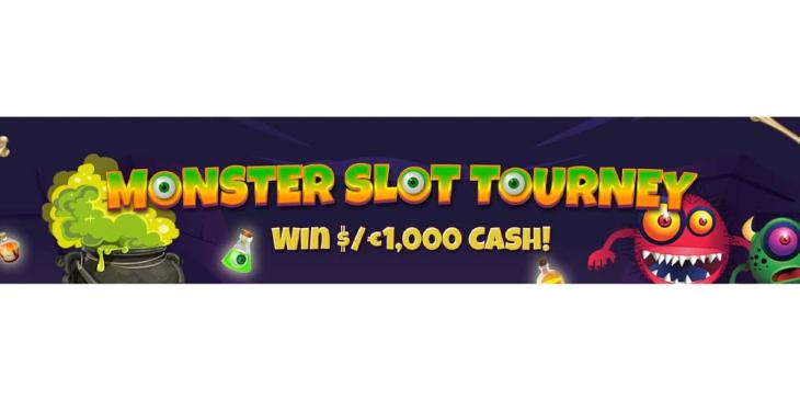 Monster Slot Tourney at CyberBingo: Win Up to €1000 in Cash
