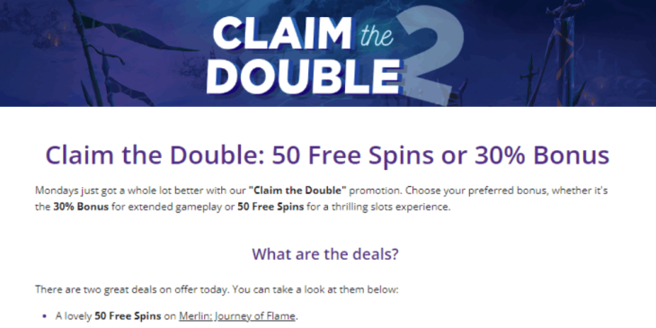“Claim the Double” Promotion at Omni Slots: Get Up to 30% Bonus