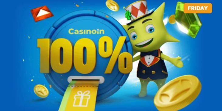 Weekend Wonder at Casinoin Casino: Get 100% up to $165