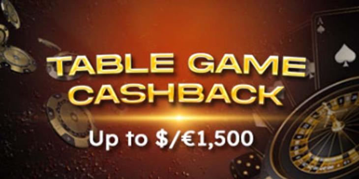 Vegas Crest’s Table Games Cashback: Get Up to $1,500