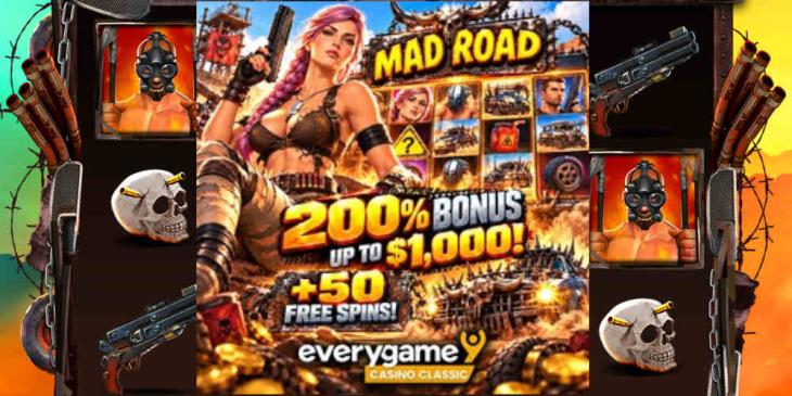 Rule the Wasteland with the Mad Road Slot Bonus at Everygame Casino Classic