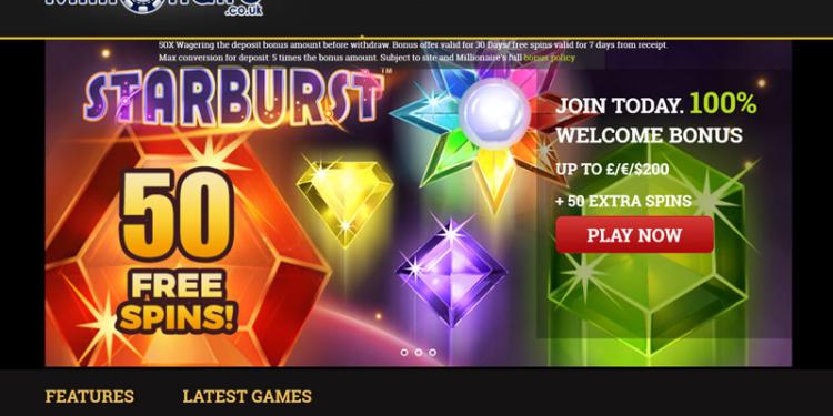 Millionaire Casino Slide 1