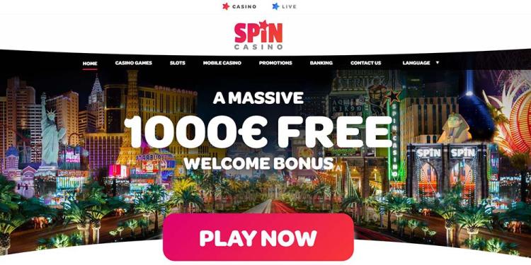 Spin Casino Slide 1