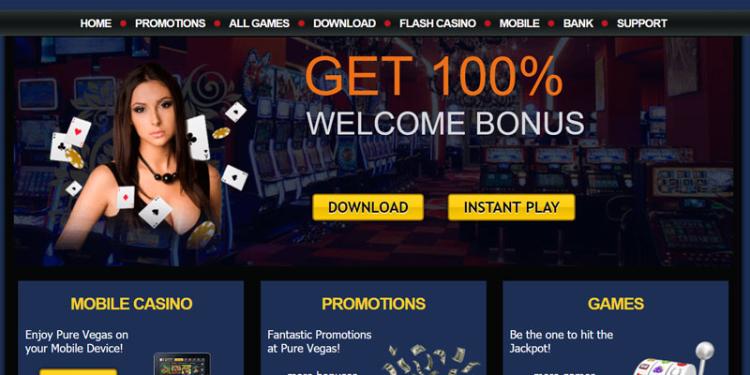 Pure Vegas Casino Slide 1
