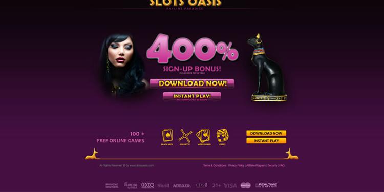 Slots Oasis Casino Slide 1