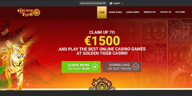 Golden Tiger Casino Slide 1