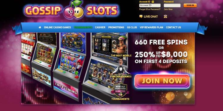 Gossip Slots Casino Slide 1