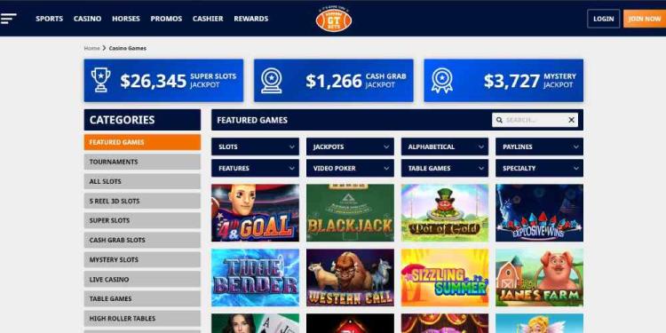 GTbets Casino Slide 1