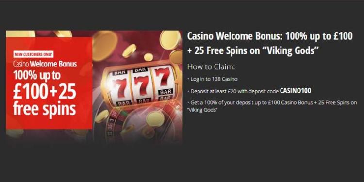 138 Casino Welcome Bonus