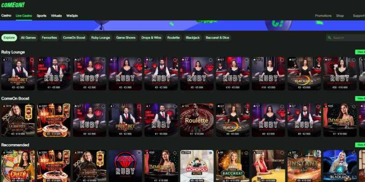 ComeOn! Casino Slide 1