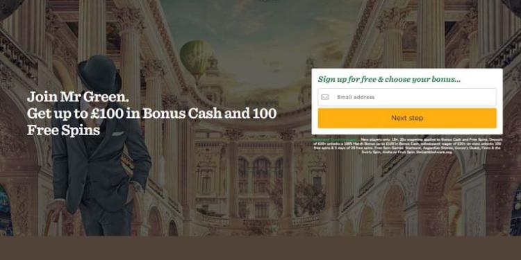 Mr Green Casino Slide 1