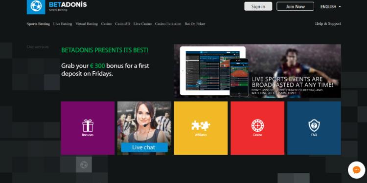 BetAdonis Casino Slide 1