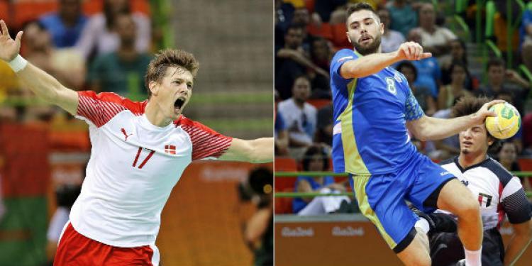 The Slovenian team in handball at the Rio Olympics fights for the semifinals