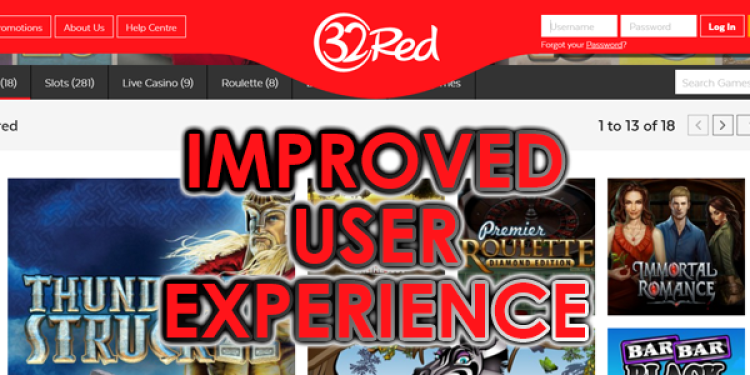 New 32Red Casino Design