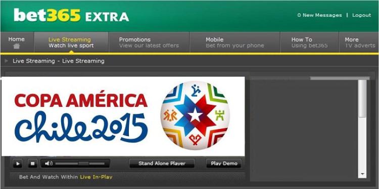 Bet365 Sportsbook Offers Great Services for the Copa América