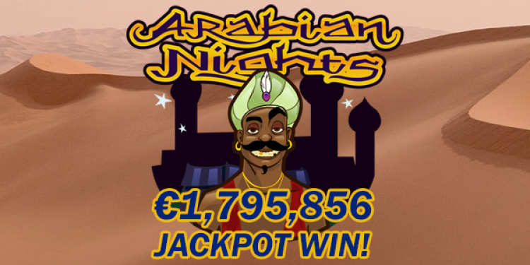 €1,6 Million Progressive Jackpot Win on Arabian Nights at Paf