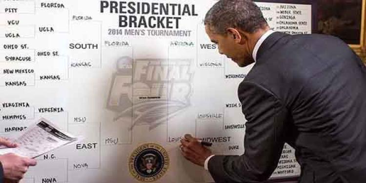 The Presidential Picks: Obama’s March Madness Bracket
