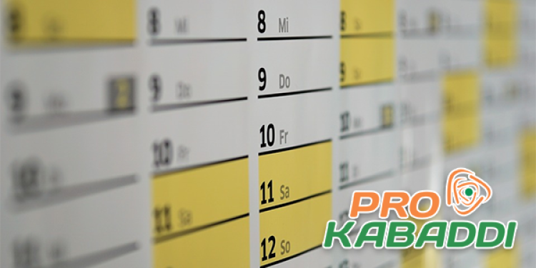 Indian Pro Kabaddi Betting Schedule For 2018 Released