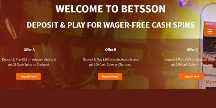 Betsson Casino UK Welcome Bonus